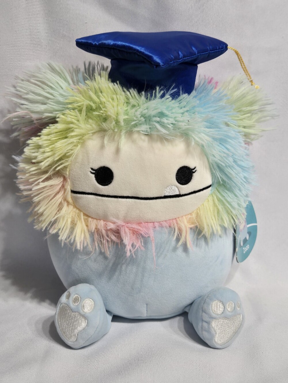 10" Squishmallows Graduation Zozo Bigfoot Plush Yeti Stuffed Animal Excellent Co